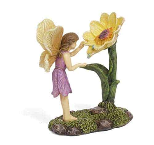 Marshall Home And Garden Morning Dew Fairy Floral Yellow 4 X 3