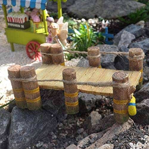 Fairy Garden Dock, Lakeside Boat Dock, Miniature Fishing Boy Fairy