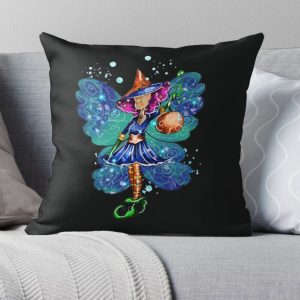 Issy’s Fairy Halloween Party Throw Pillow