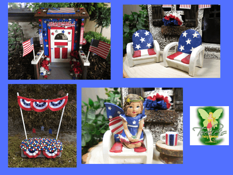 Making a Patriotic Fairy Garden