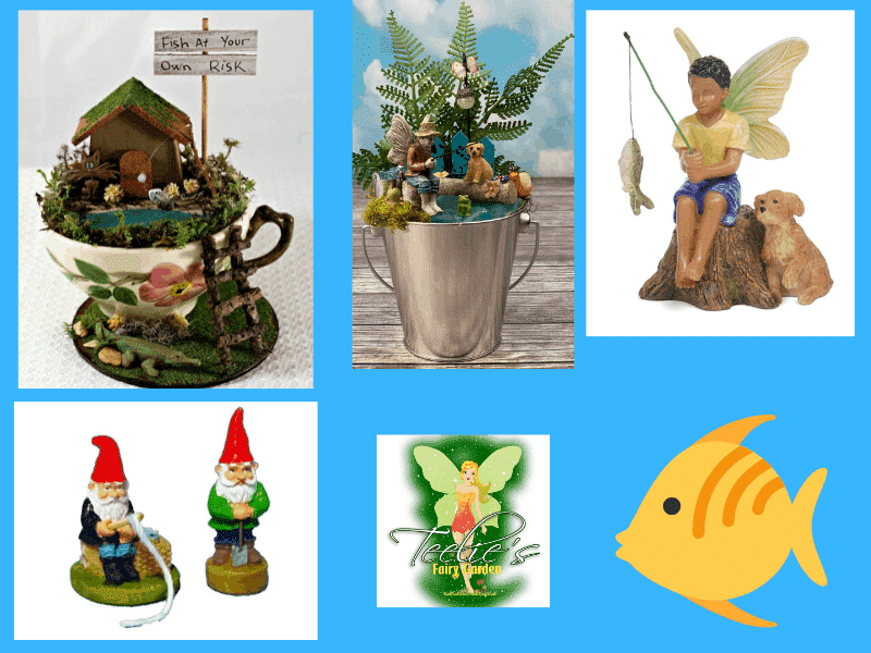 Fishing Themed Fairy Gardens