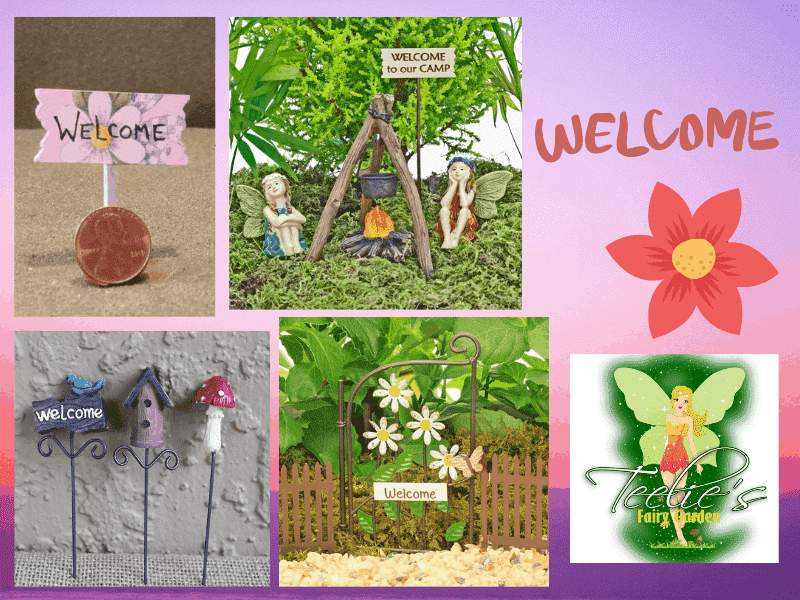 Miniature Fairy Garden Signs