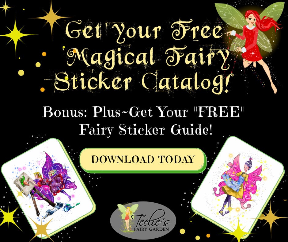 catalog magical fairy sticker banner
