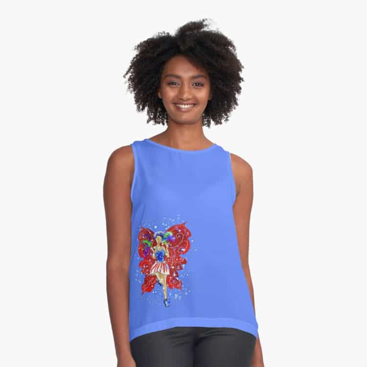 patriotic patsy the 4th of july fairy sleeveless top