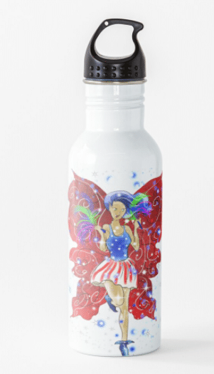 Patriotic Patsy water bottle