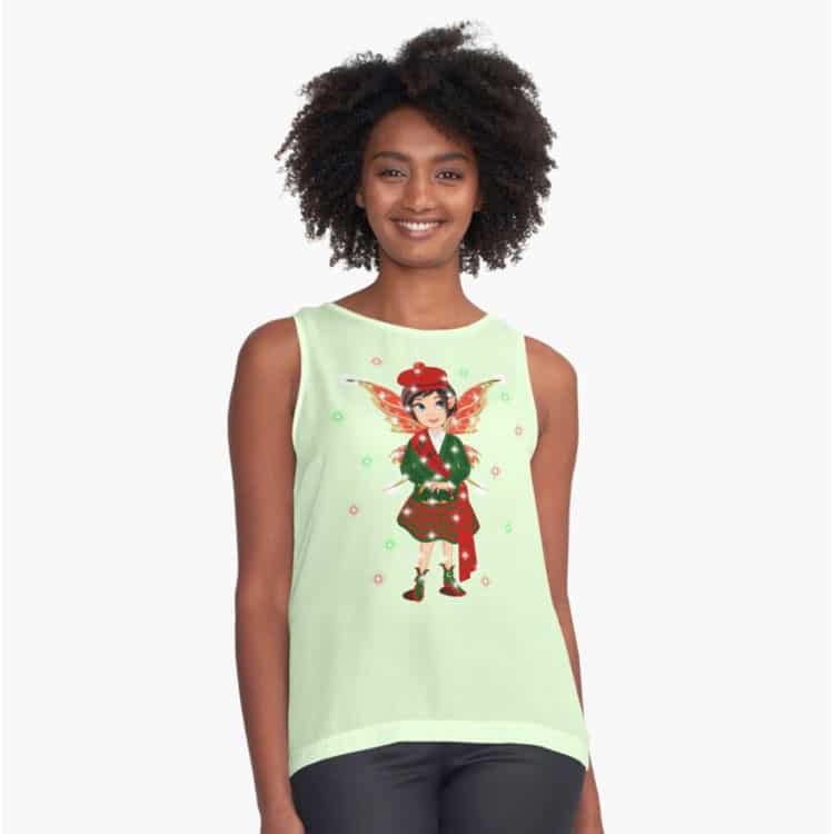 iaada the international fairy– scottish sleeveless top