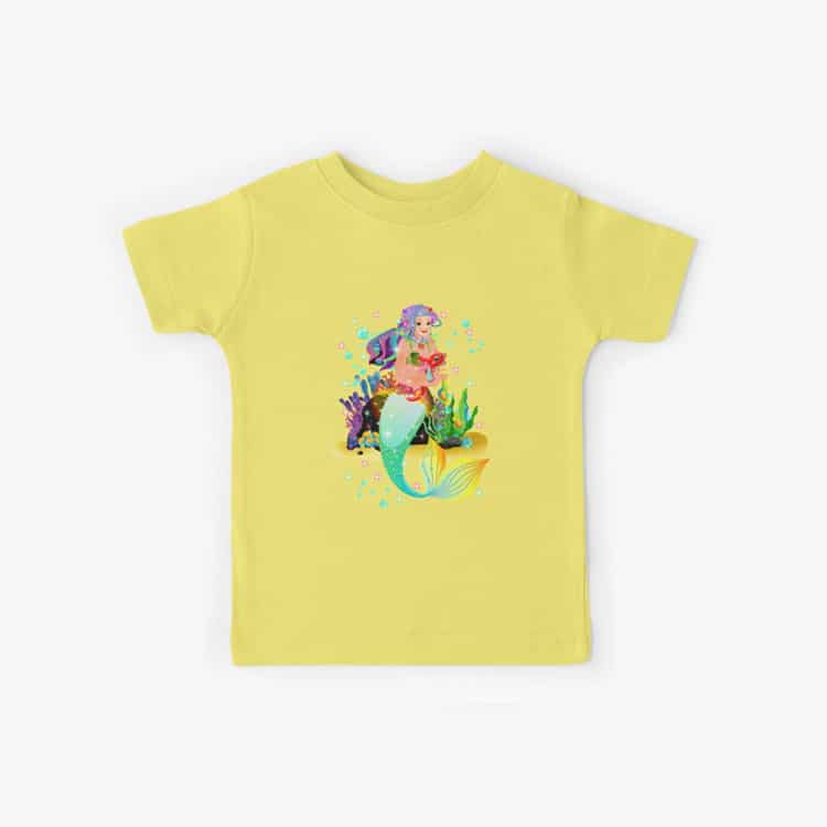 meredith the mermaid kids tshirt