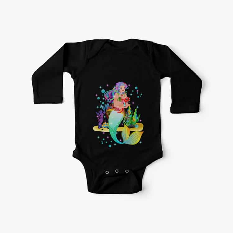 meredith the mermaidbaby onesie