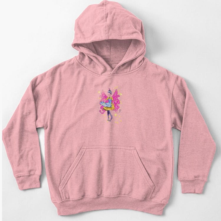 abella the apron fairy kids pullover hoodie