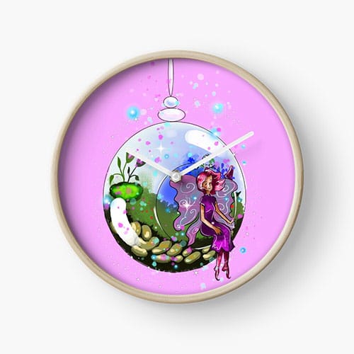 idalis the indoor gardening fairy clock