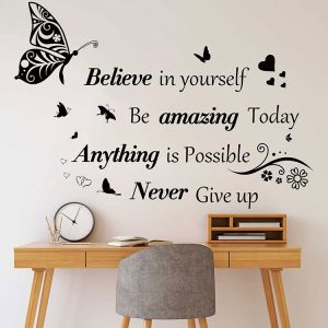 inspirational quotes wall decals large removable motivational saying wall stickers