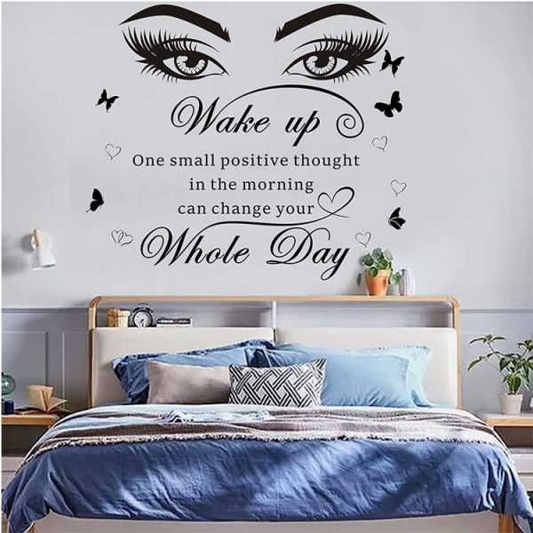 inspirational wall decals quotes,vinyl beauty eye wall decal motivational sayings
