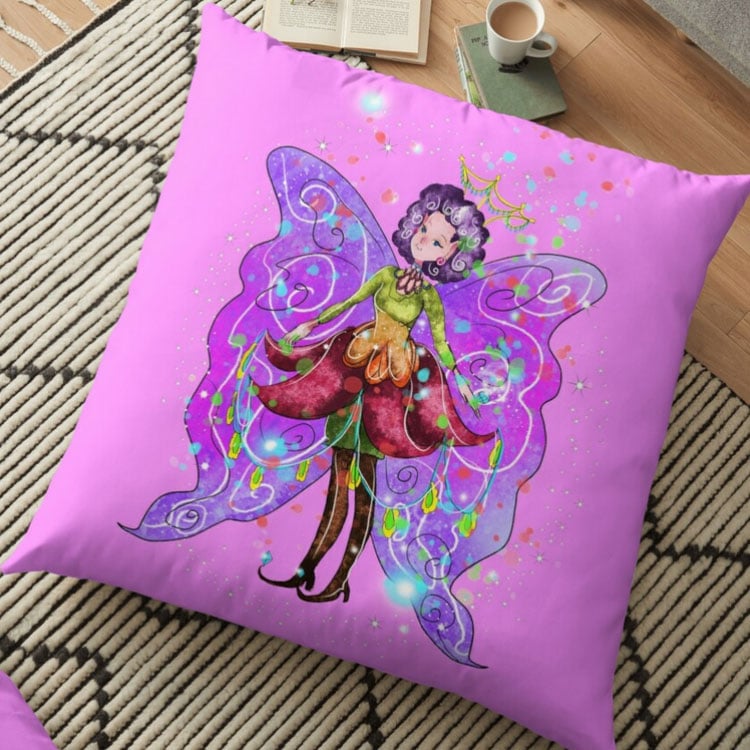 jenessa the jewelry fairy pillow
