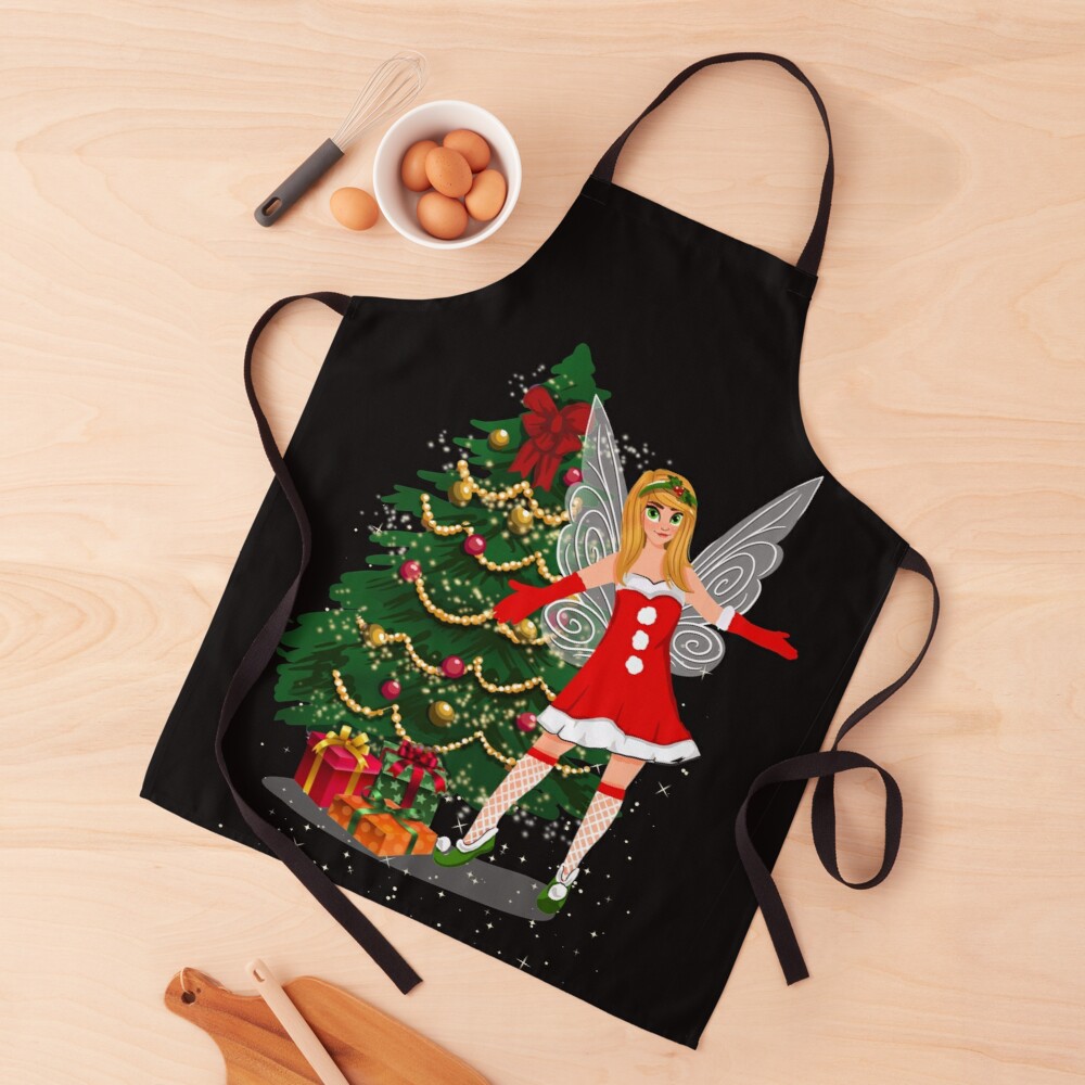 this is holly's magical fairy tale christmas™ apron