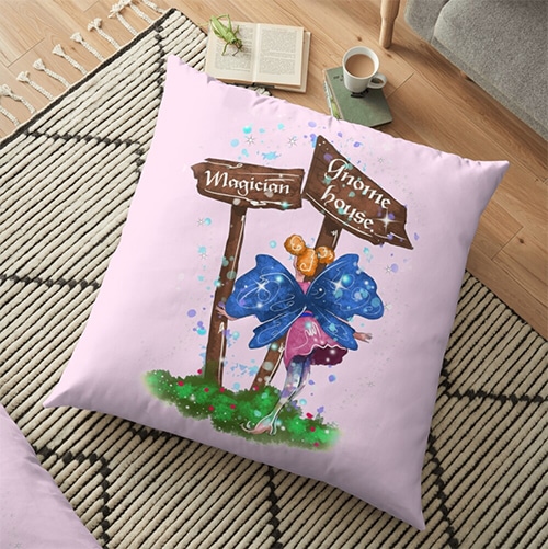 lilli fairy floor pillow
