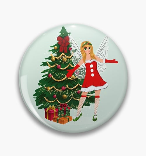 greetings fairy pin