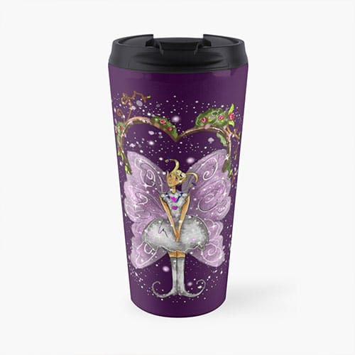 trixy fairy travel mug