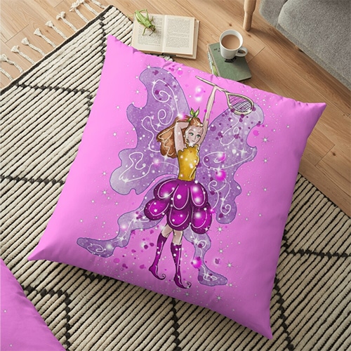 polly fairy floor pillow