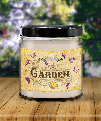 to plant a garden candle