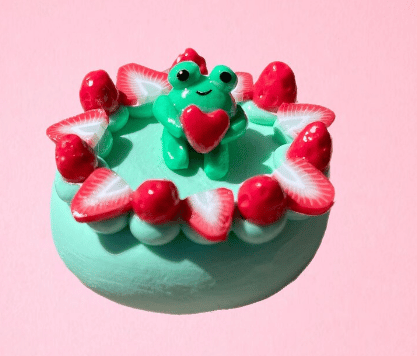 strawberry and frog