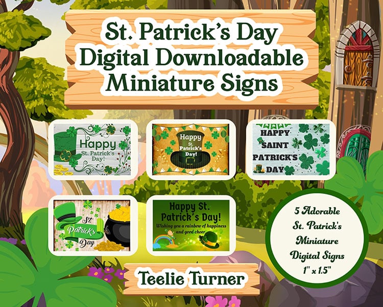 st patrick miniature signs
