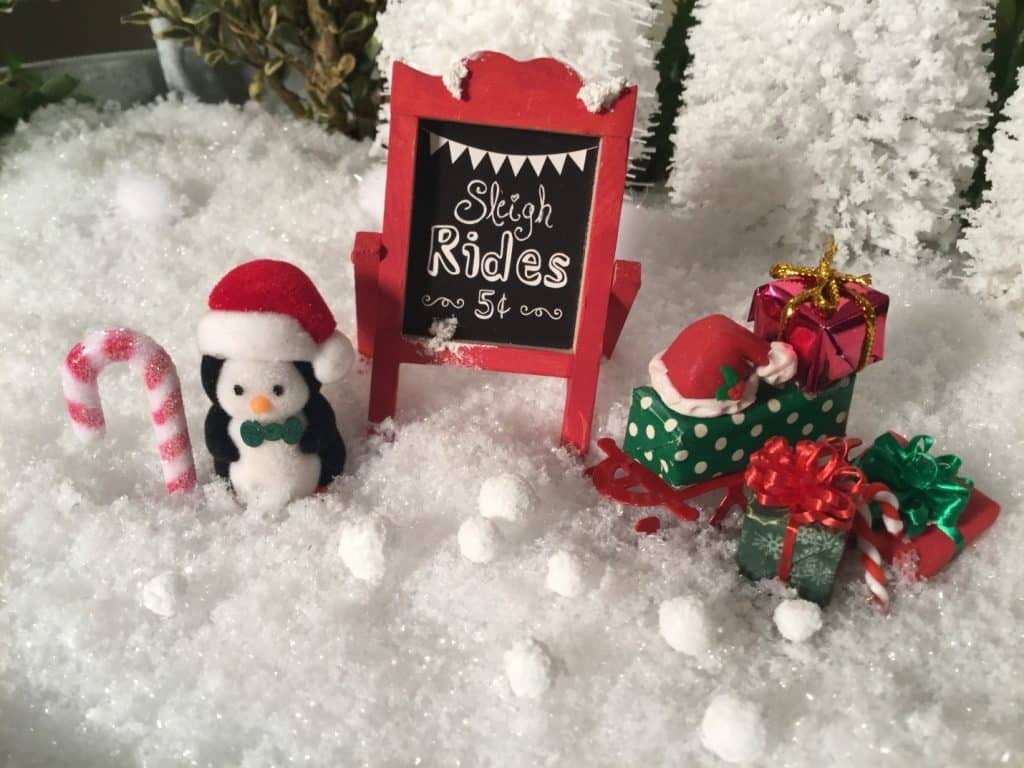 christmas miniature scene