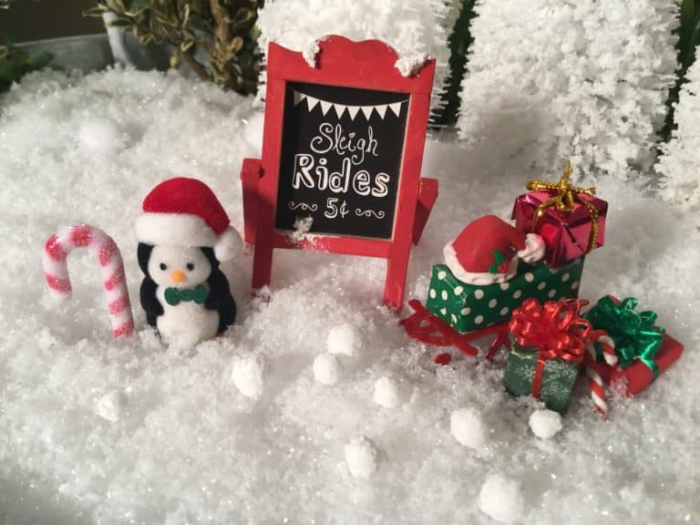 christmas miniature scene