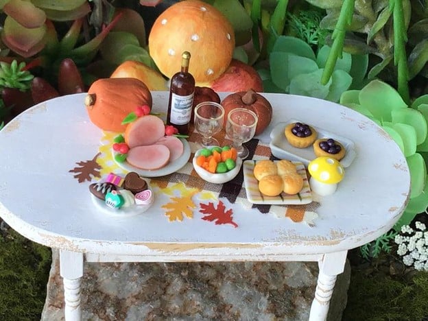 delicious fairy garden scene