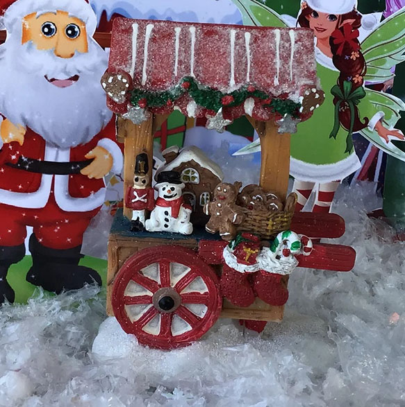 adorable christmas hot cocoa cart