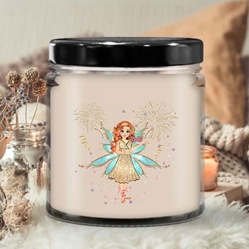 felicia's new year's sparkle candle