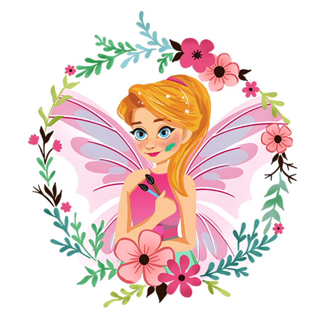 eliza the easter fairy flower wreath