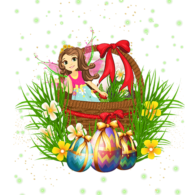 fairy hope in her magical easter basket