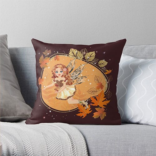 felicia flies into fall pillow