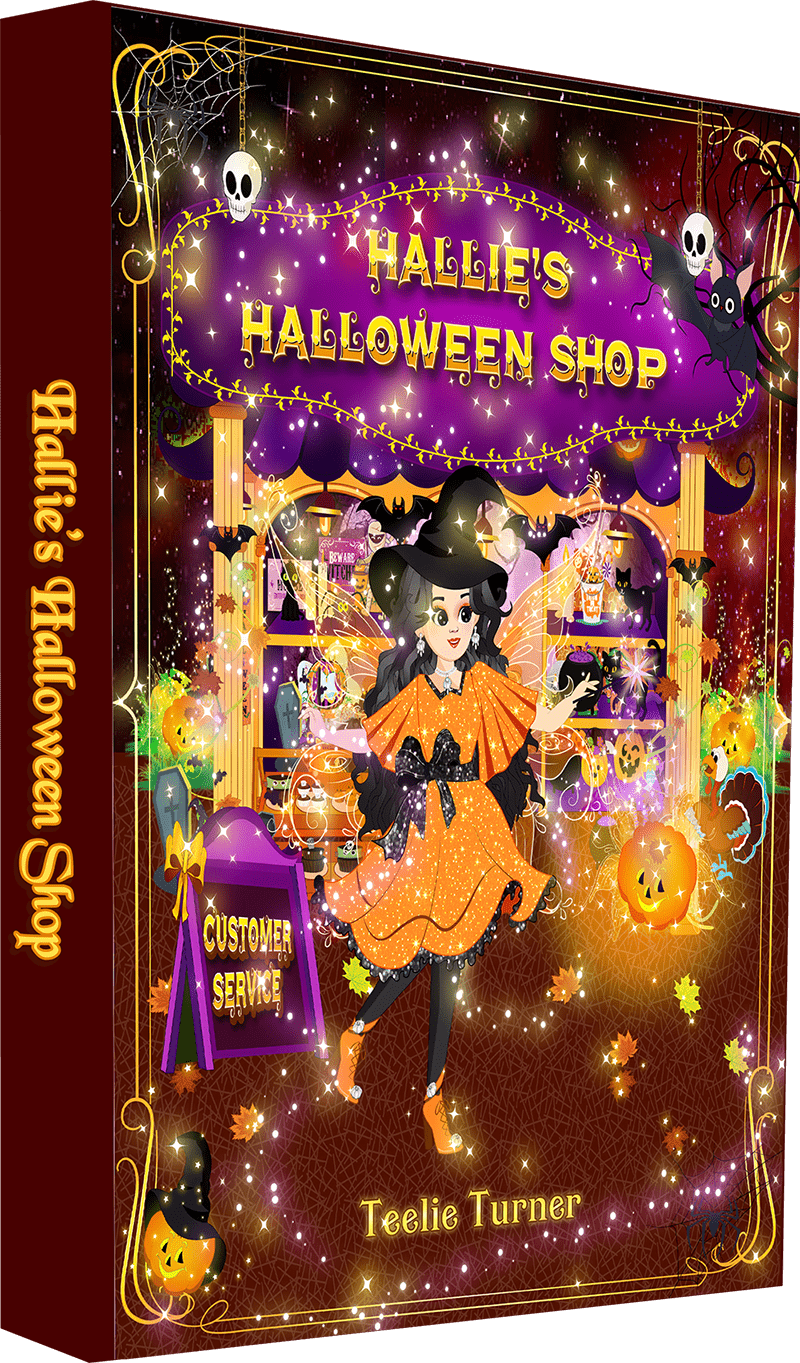 hallie's halloween shop 3dbook