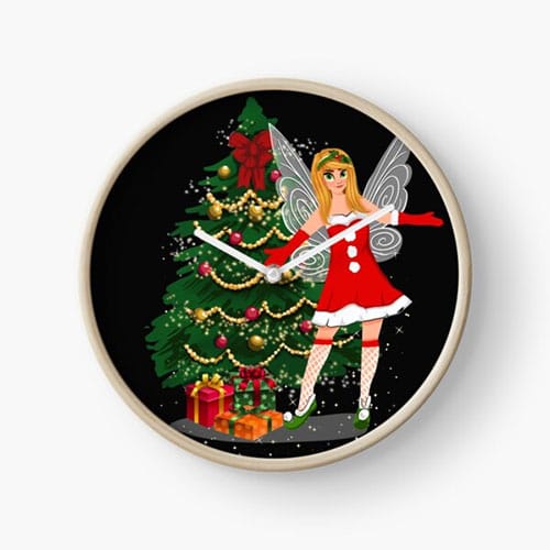 this is holly's magical fairy tale christmas™ clock