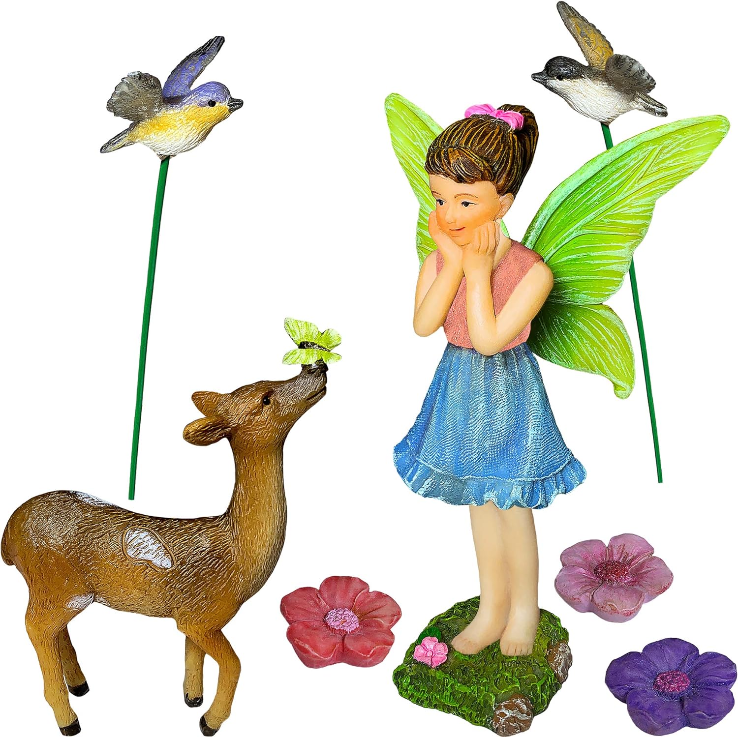 6 miniature accessories and figurines kit