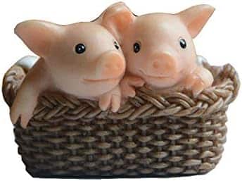 7 gemmia miniature fairy garden pig figurine my brother pig statue