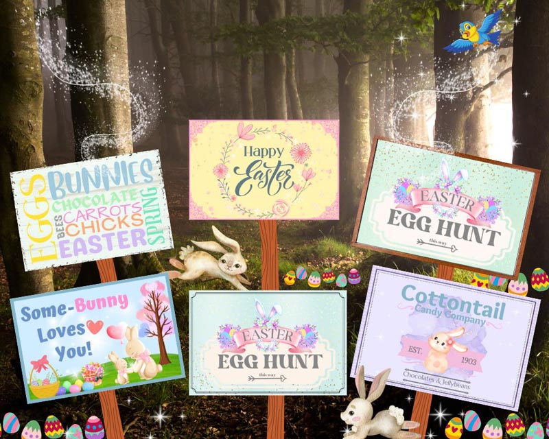 easter pretty pastel miniature signs sample 2