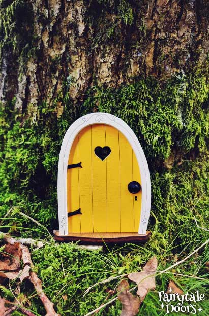 fairy door bella in yellow