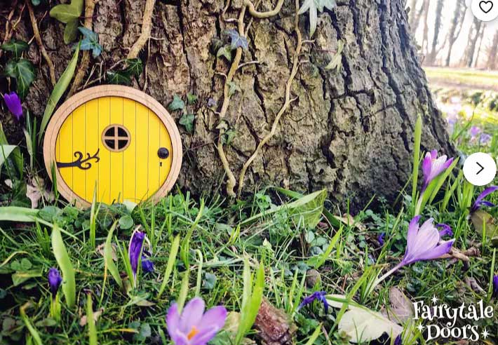 fairy door otis in yellow