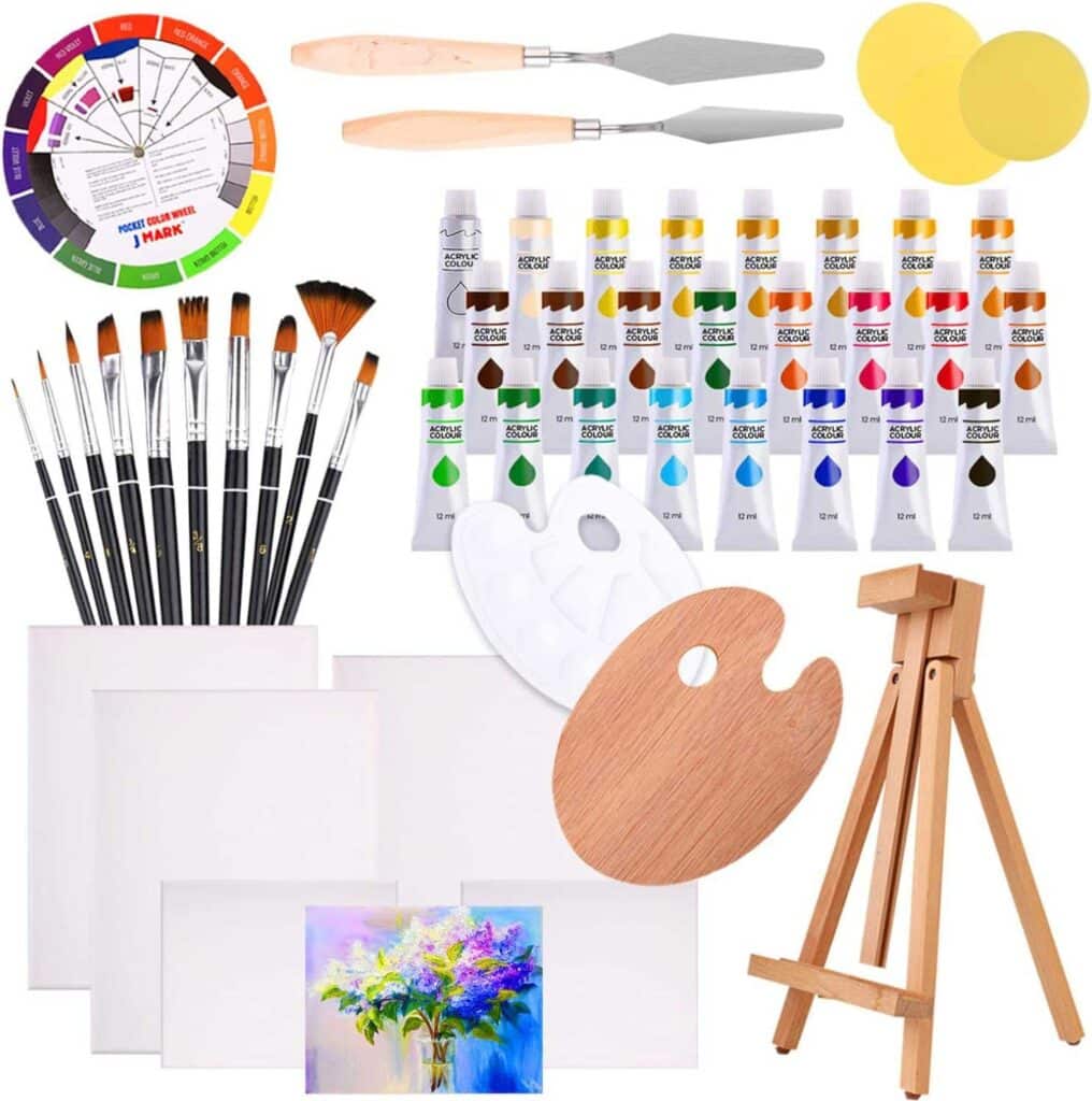 j mark 48pc deluxe painting kits for adults
