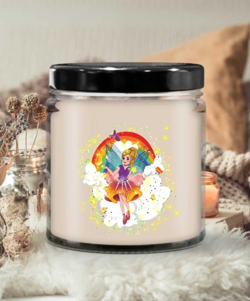 arcenciel the rainbow fairy candle