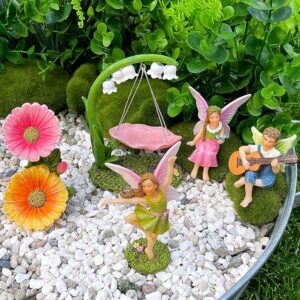 fairy garden dancing swing accessories kit of 5 pcs