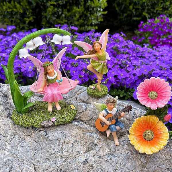 fairy garden dancing swing accessories kit of 5 pcs