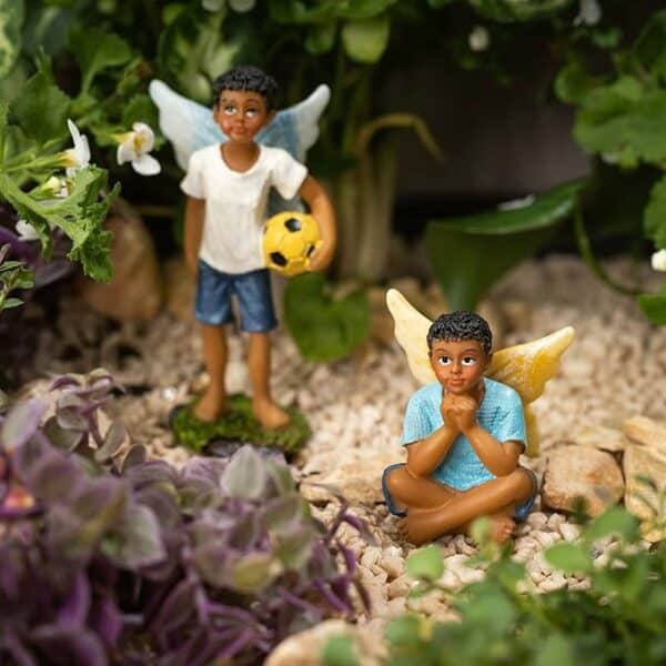 fairy garden fairies let’s have a picnic boy & girl garden fairies