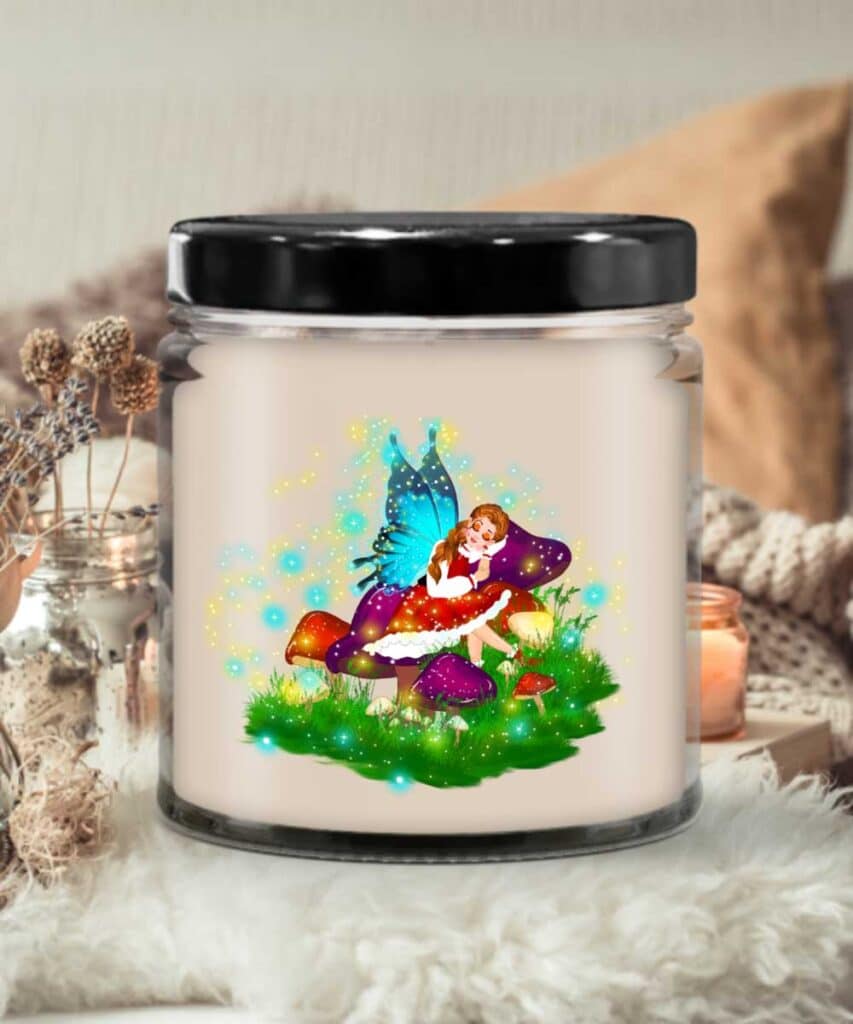 fidget's fairy tale sleeping fairy candle