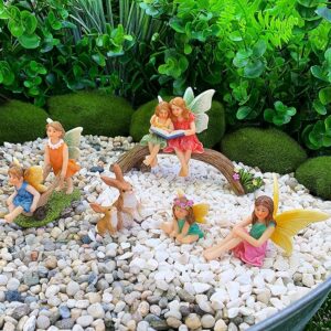 miniature family kit figurines & accessories fairies set of 6 pcs
