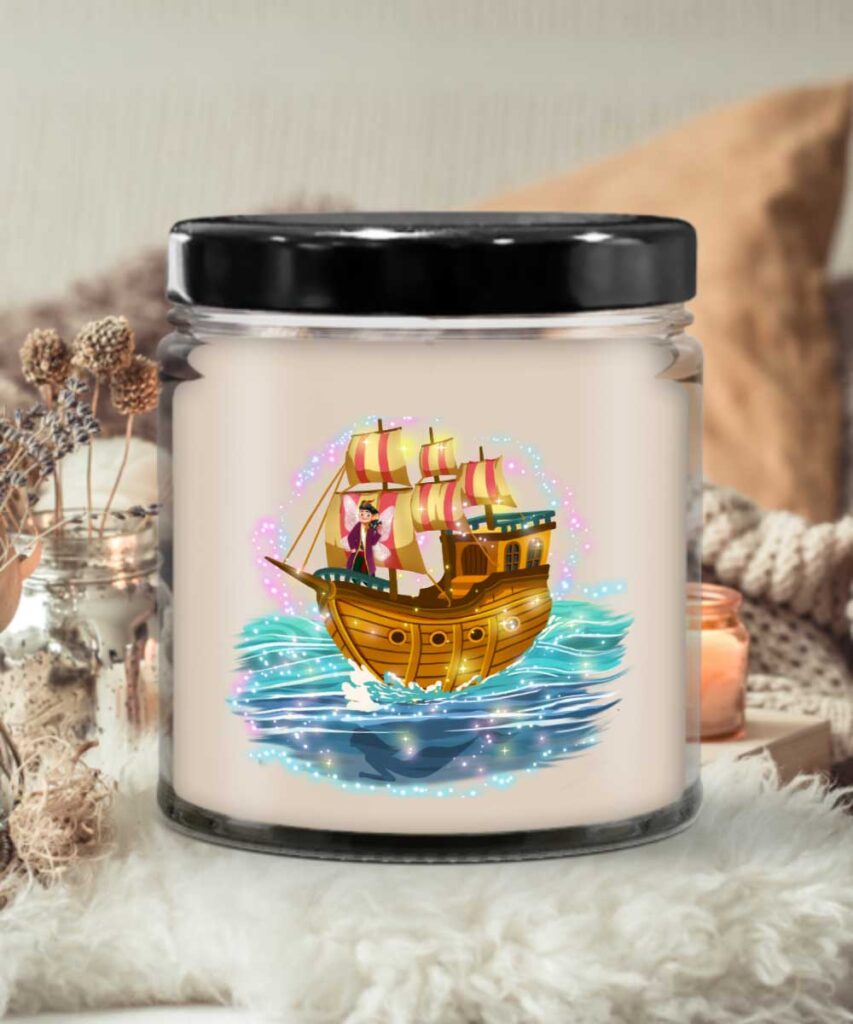pirate pete and the lost fairy treasure's ship candle