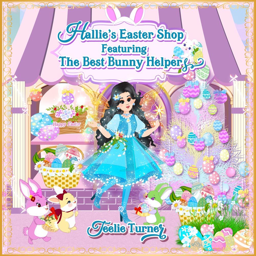 13 hallies easter shop featuring the best bunny helpers audiobook cover