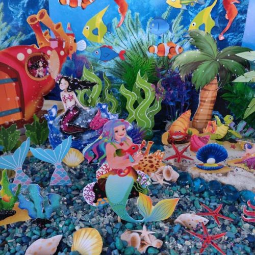 magical mermaid instant fairy garden digital download